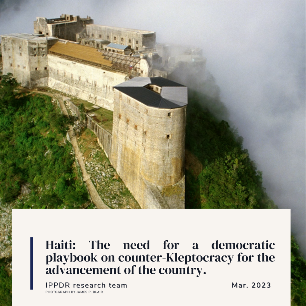 Haiti: The need for a democratic playbook on counter-kleptocracy for the country's advancement