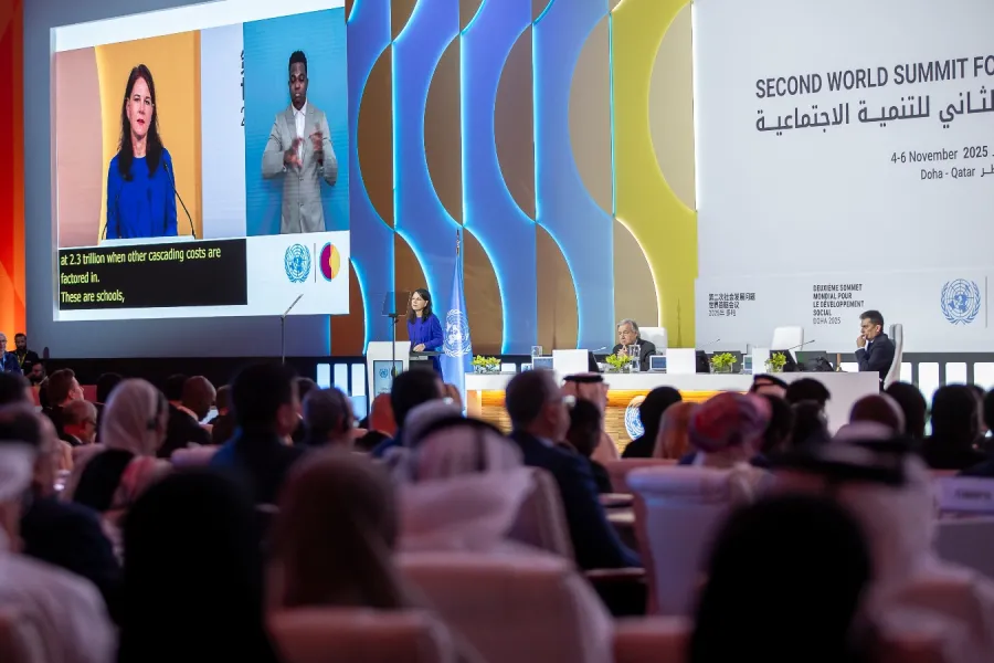 The Institute of Public Policy and Diplomacy Research at the second world summit for social development in Doha, Qatar